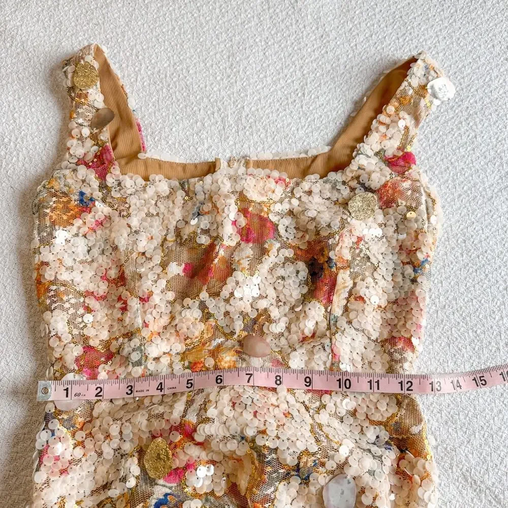 The Dolls House Cindy Dress Embelished Sequin Ocean Seashell Small - Picture 7 of 8